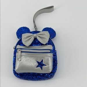 Disney x Loungefly Wristlet in Blue Sequin A17